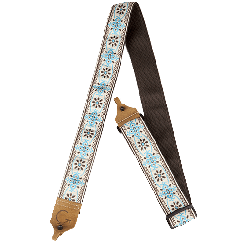 G BRAND BANJO STRAP BLUE/BROWN