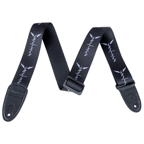 Gretsch Wings Strap - Black/Grey