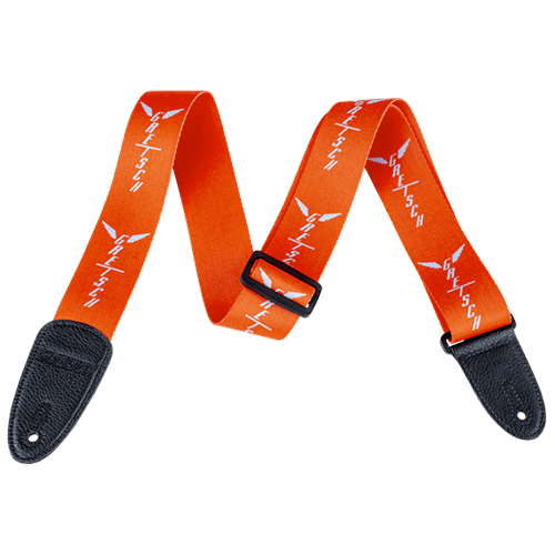 Gretsch Wings Strap - Orange/Grey